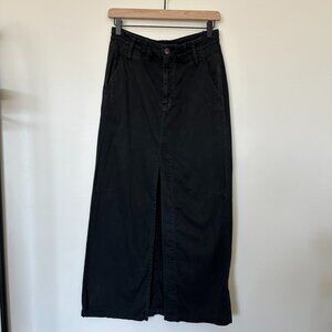 Free People Chino Maxi Skirt Black Size 0